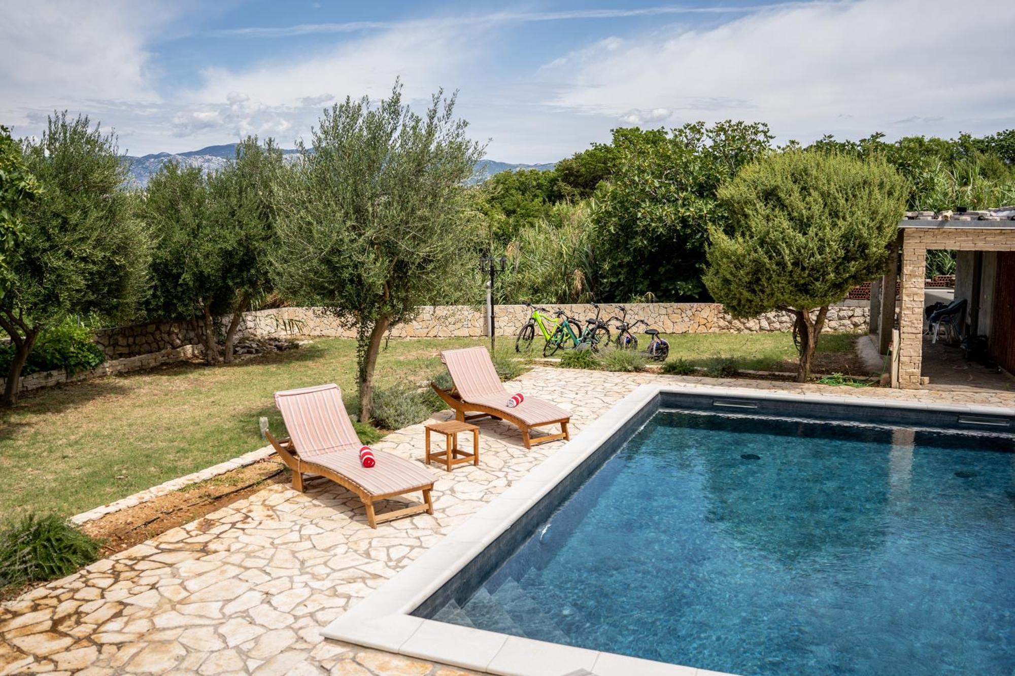 Villa Pag Dubrava Relax With Pool Bosana 외부 사진
