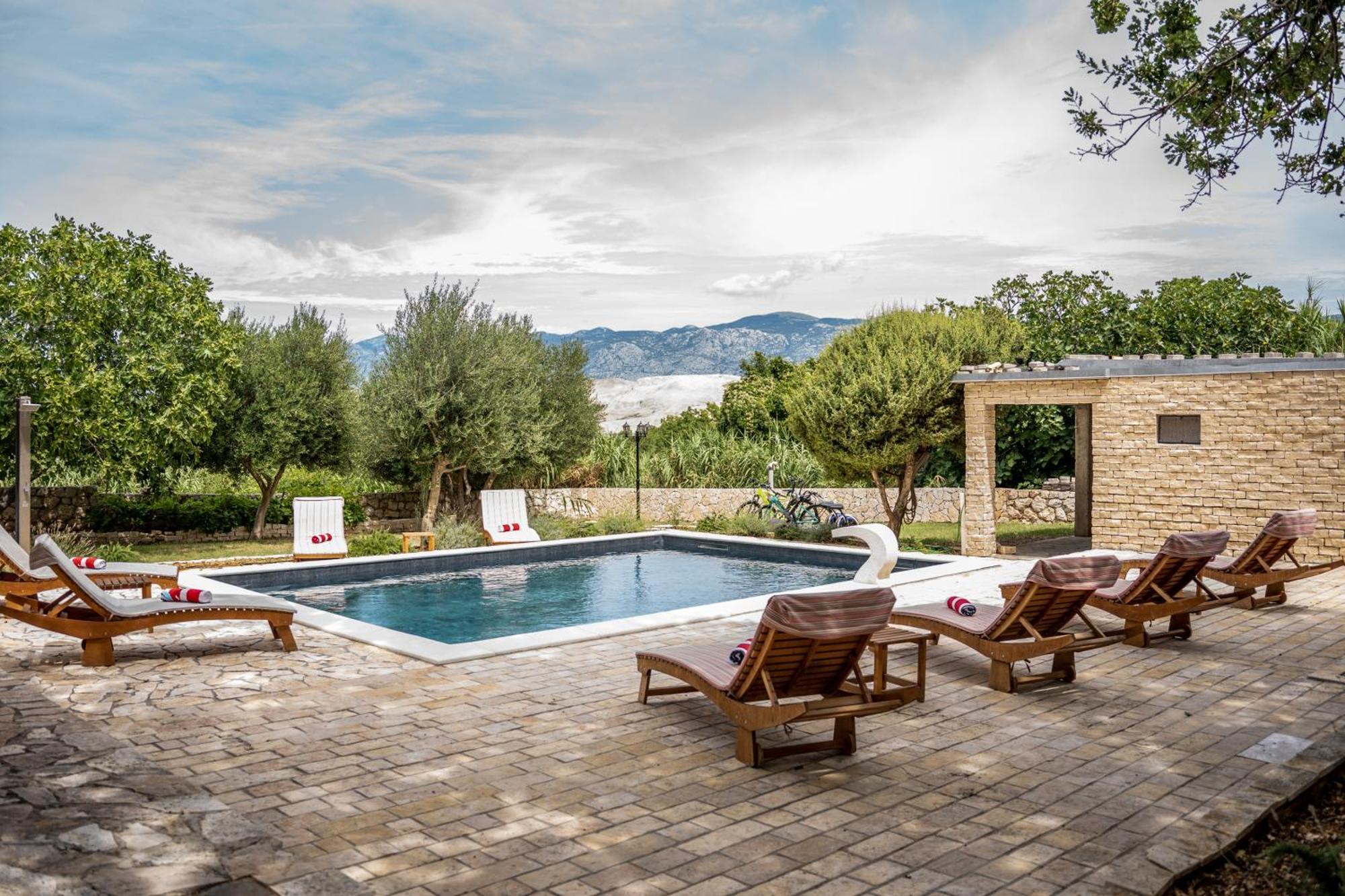 Villa Pag Dubrava Relax With Pool Bosana 외부 사진