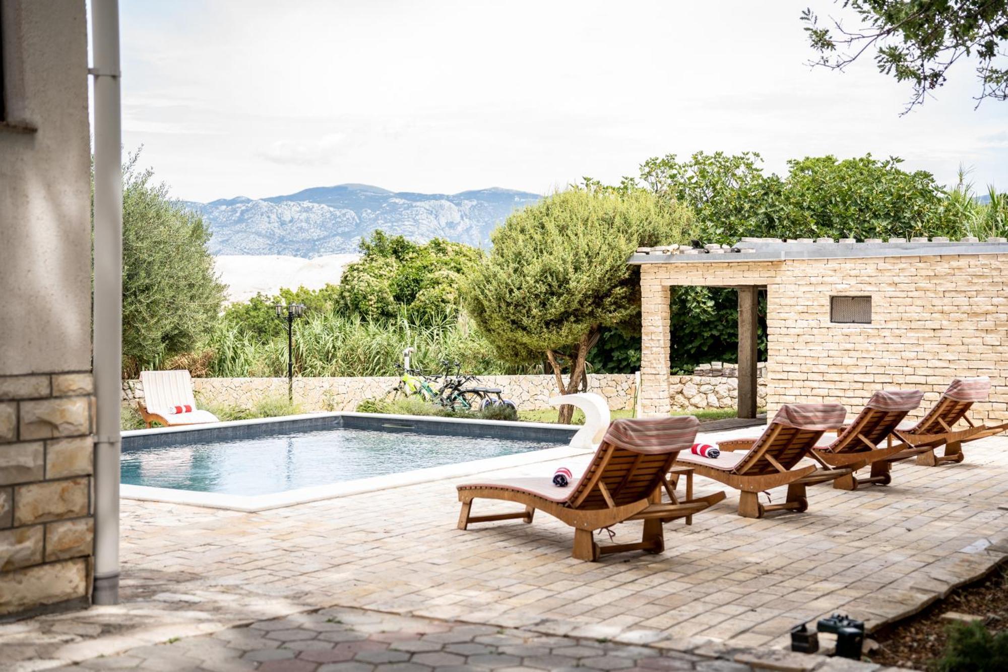 Villa Pag Dubrava Relax With Pool Bosana 외부 사진