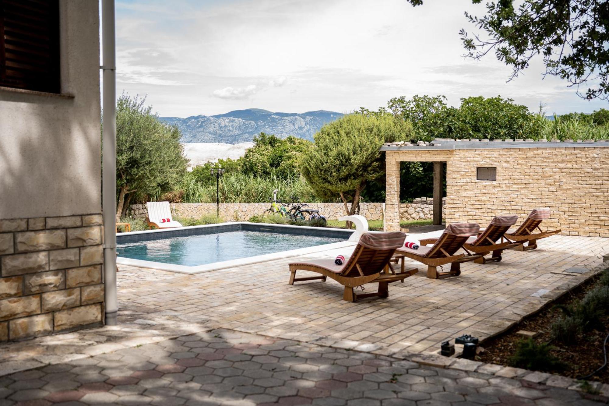 Villa Pag Dubrava Relax With Pool Bosana 외부 사진